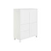 HIGHBOARD Olli Highboard 2T2S  in  - Weiß, Basics, Holzwerkstoff (94,8/119,7/40,1cm) - Paidi