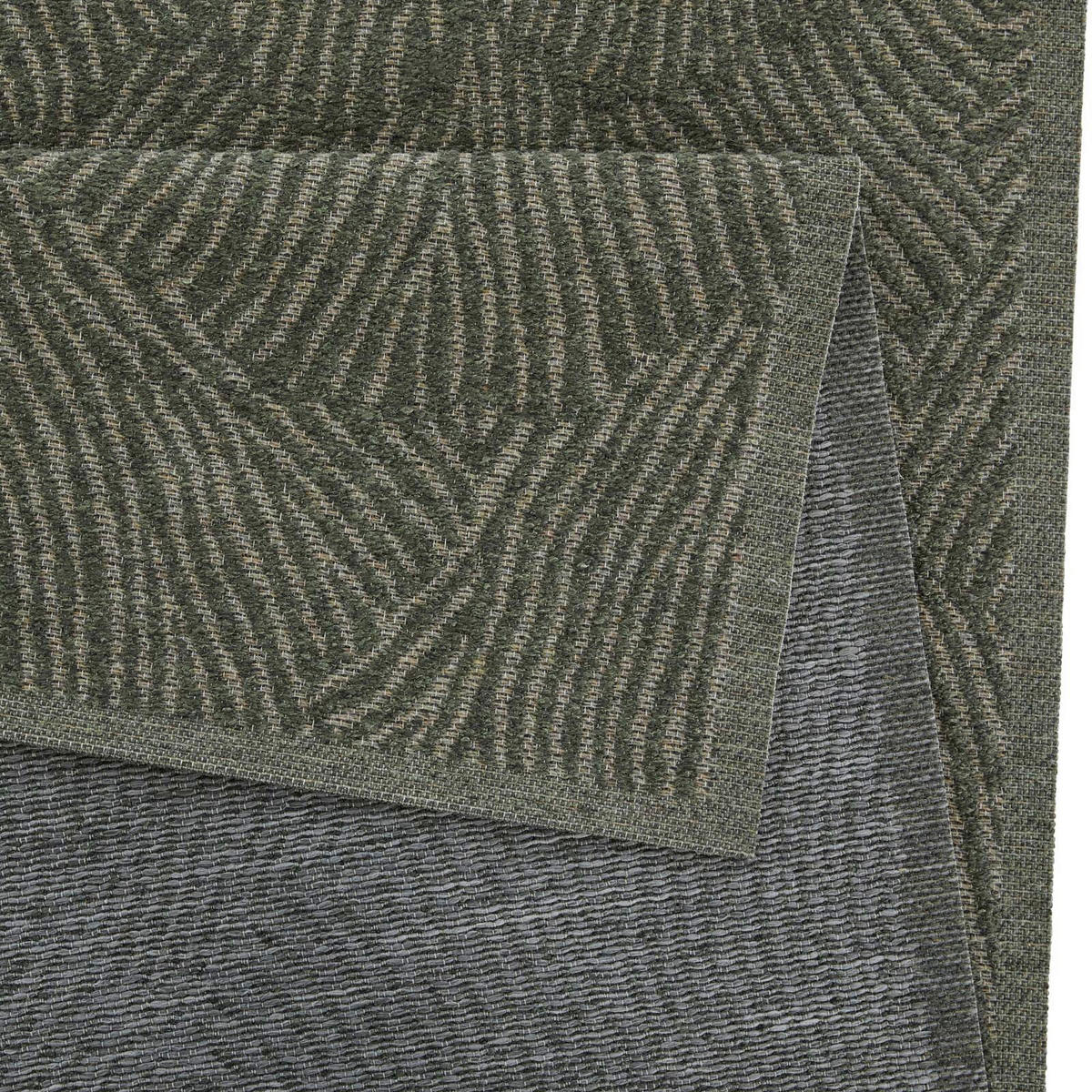 OUTDOORTEPPICH 160/230 cm Ginko Dunkelgrün  - Dunkelgrün, KONVENTIONELL, Textil (160/230cm) - Novel