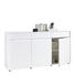 KOMODA SIDEBOARD - bílá/černá, Design, kompozitní dřevo/umělá hmota (179,6/91,3/40cm) - Novel KOMODA SIDEBOARD - bílá/černá, Design, kompozitní dřevo/umělá hmota (179,6/91,3/40cm) - Novel