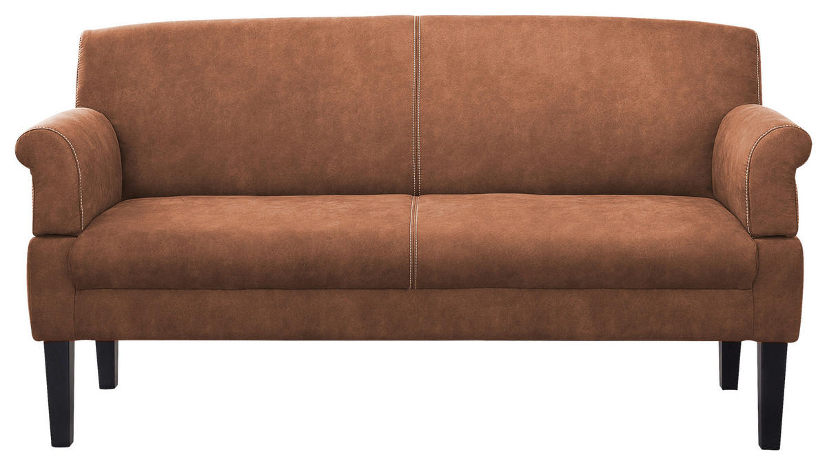 3-SITZER-SOFA in Mikrofaser Cognac  - Cognac/Beige, Konventionell, Holz/Textil (182/97/78cm) - Sit & More