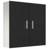 HÄNGESCHRANK 60/60/18 cm  - Weiss/Silberfarben, Modern, Holzwerkstoff/Metall (60/60/18cm) - MID.YOU