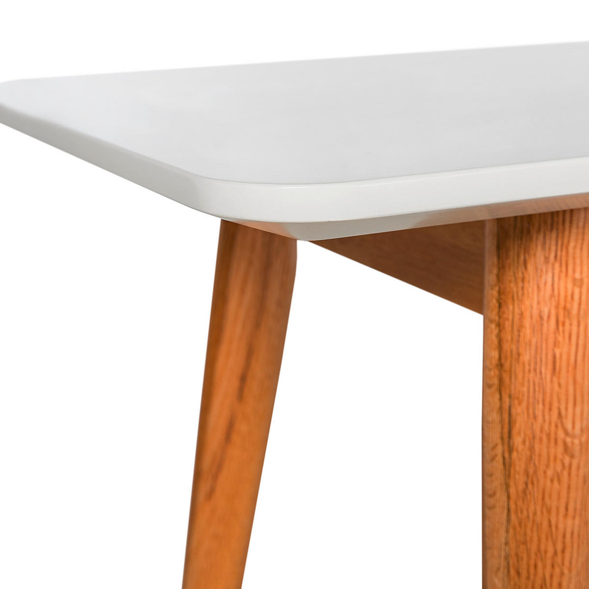 SITZBANK 160/46/40 cm Weiß, Eichefarben Eiche massiv  - Eichefarben/Weiß, MODERN, Holz (160/46/40cm) - home24