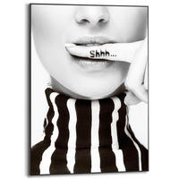 BILD 50/70 cm  - Schwarz, Trend, Holzwerkstoff (50/70cm) - Reinders!