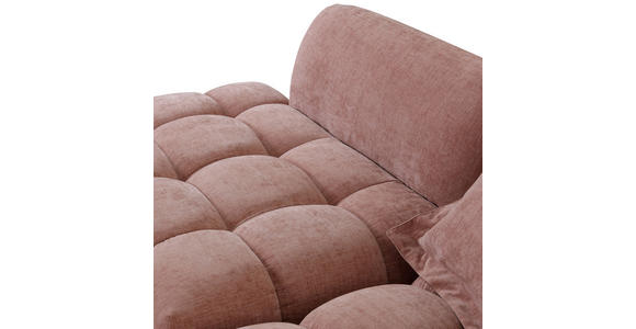 ECKSOFA Altrosa Flachgewebe - Schwarz/Altrosa, KONVENTIONELL, Kunststoff/Textil (250/289cm) - Carryhome