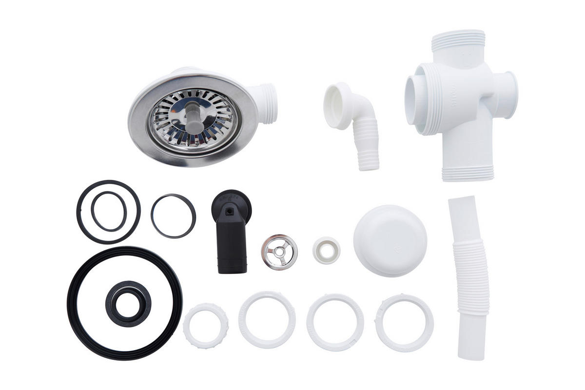 SPÜLE 1712DENVER86X50G  - Grau, Trend, Glas/Kunststoff (86/20/50cm) - Respekta