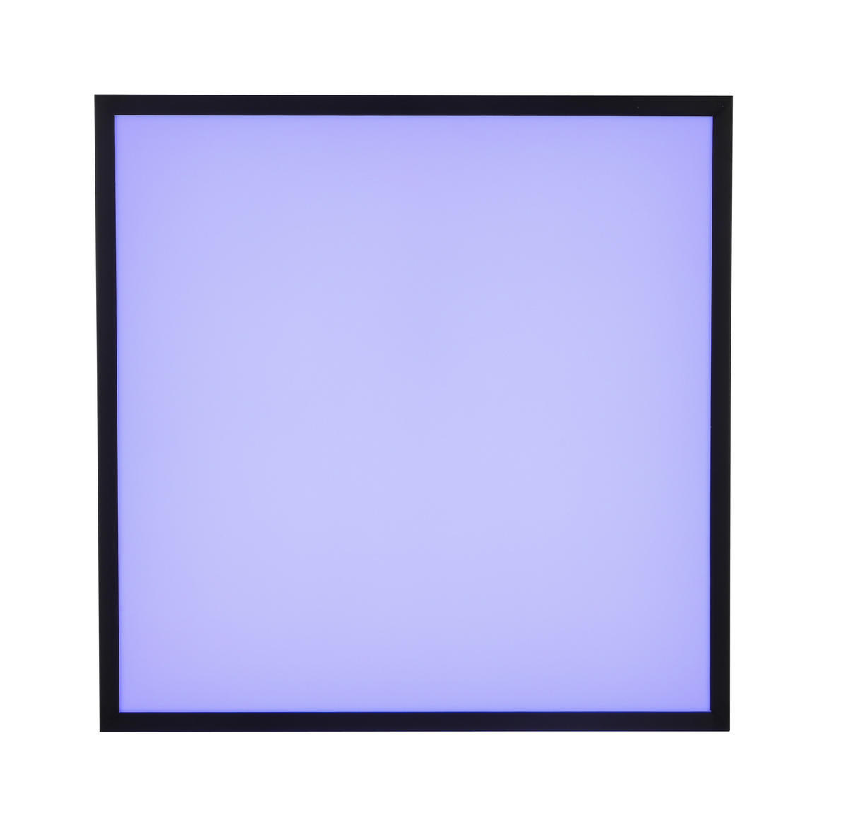 STROPNÉ LED SVIETIDLO, 45/45/7,5 cm - čierna/biela, Lifestyle, kov/plast (45/45/7,5cm) - Novel