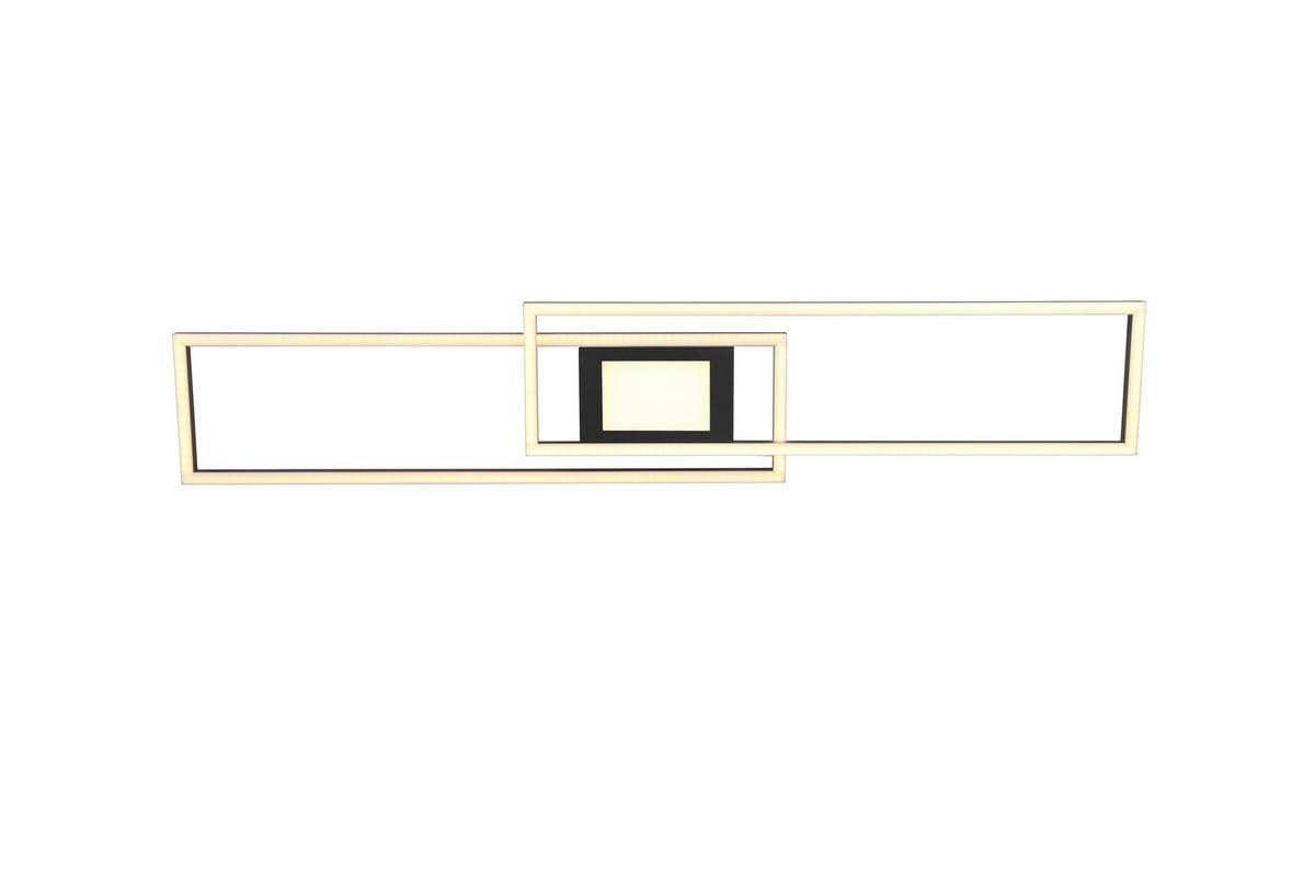 LED-DECKENLEUCHTE 38 W     - Schwarz, Basics, Metall (110/7/21cm) - Trio Leuchten