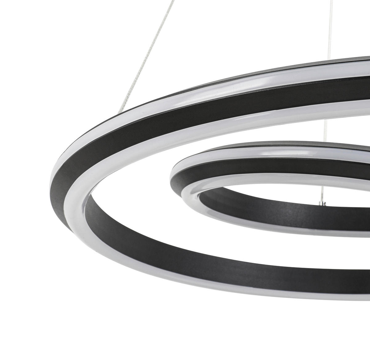 LED-HÄNGELEUCHTE 60/120 cm  - Schwarz, Basics, Kunststoff/Metall (60/120cm) - Novel