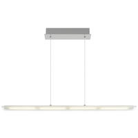 LED-HÄNGELEUCHTE 115/9/150 cm  - Klar/Nickelfarben, Design, Glas/Metall (115/9/150cm) - Globo