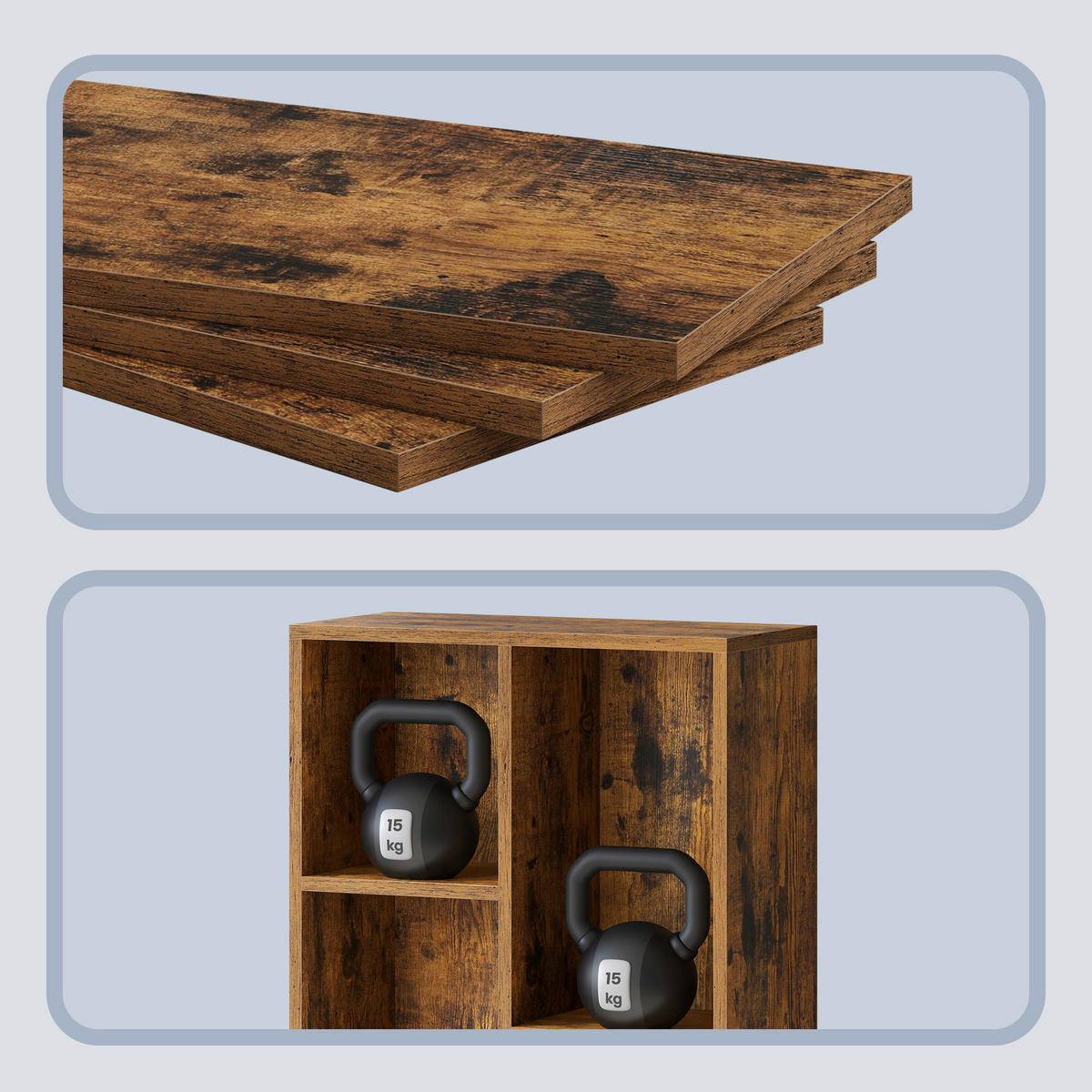 REGAL Dunkelbraun  - Dunkelbraun, Trend, Holzwerkstoff (50/106/24cm) - Boxxx