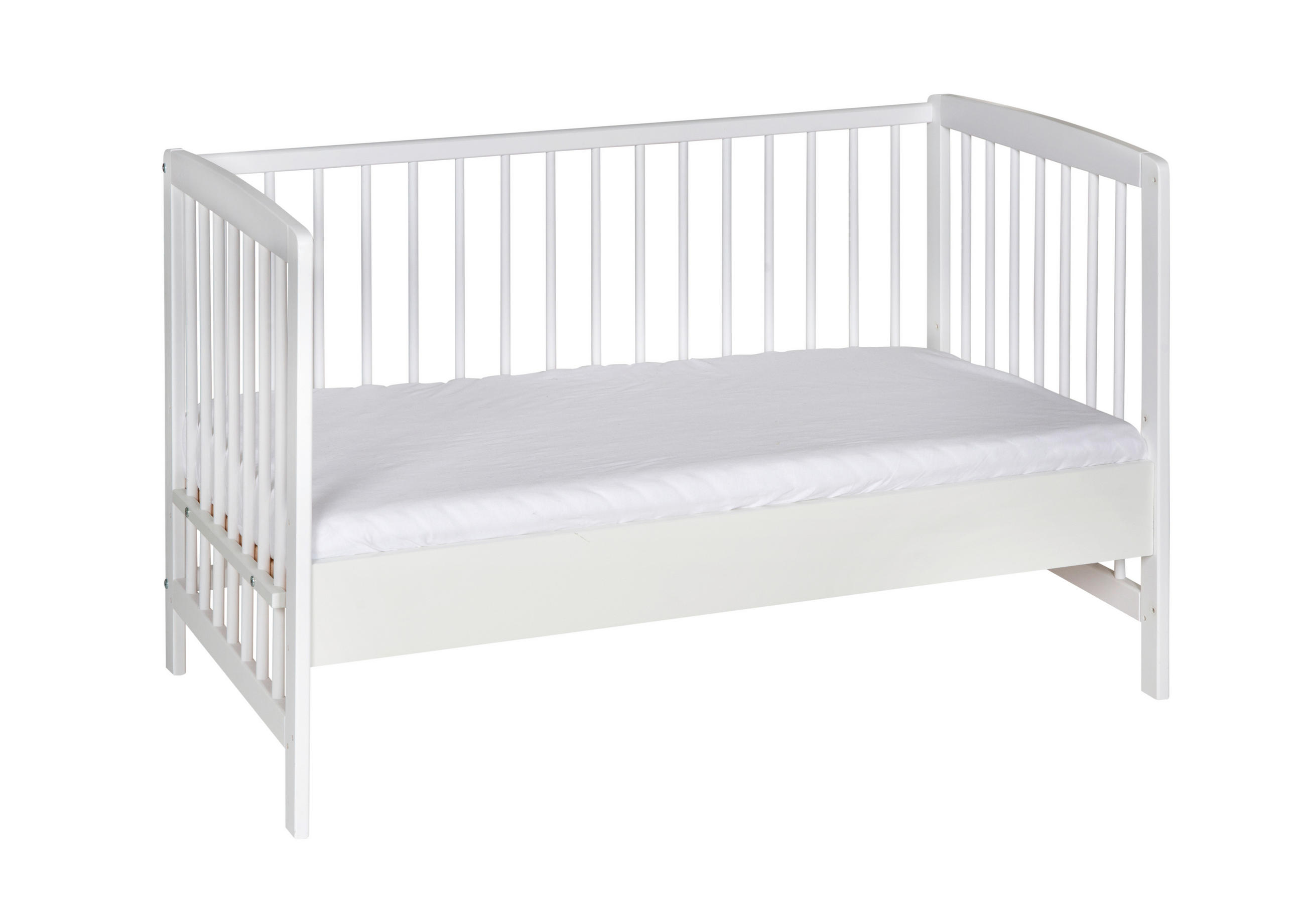 Schardt Beistellbett Weiß 65x77x124 cm