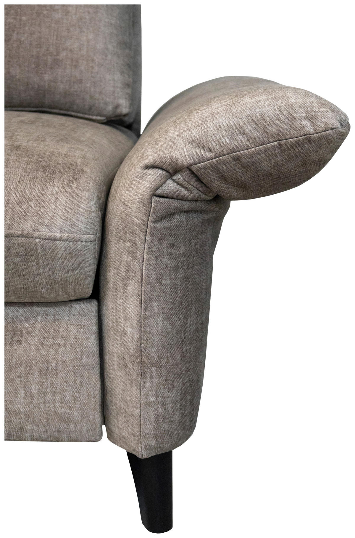 SAROKKANAPÉ textil taupe  - fekete/taupe, Basics, textil/fém (162/239cm) - Andante
