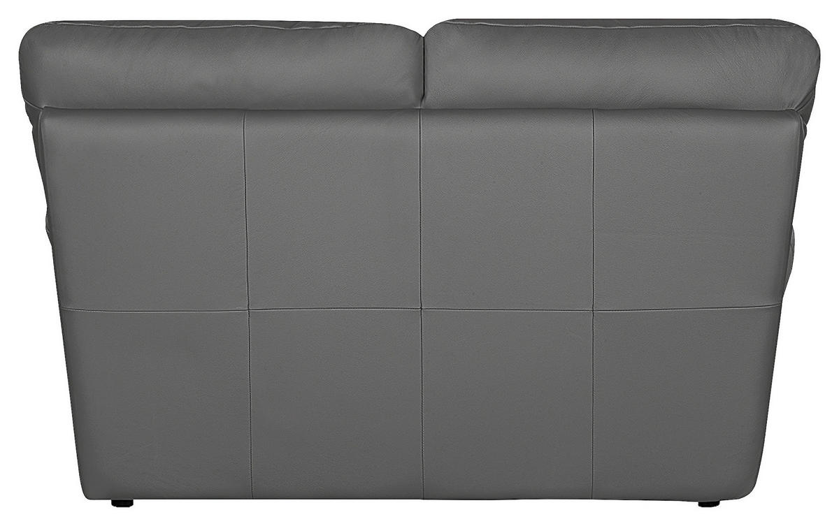 2-SITZER-SOFA in Echtleder Anthrazit  - Anthrazit/Schwarz, Design, Leder/Kunststoff (150/92/85cm) - Livetastic