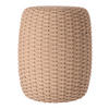 OUTDOORPOUF Taupe 40/50/40 cm  - Taupe, MODERN, Kunststoff (40/50/40cm) - Jan Kurtz