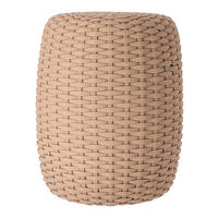 OUTDOORPOUF Taupe 40/50/40 cm  - Taupe, MODERN, Kunststoff (40/50/40cm) - Jan Kurtz
