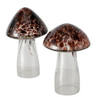 OKRASNA GOBA - rjava/prosojno, Basics, steklo (6,5/6,5/10,7cm)