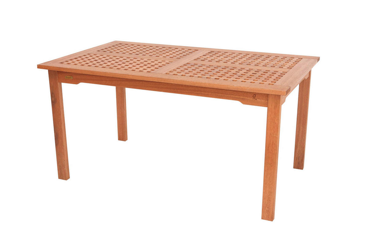 GARTENTISCHGRUPPE  - Eukalyptusholzfarben, KONVENTIONELL, Holz - Gardenson