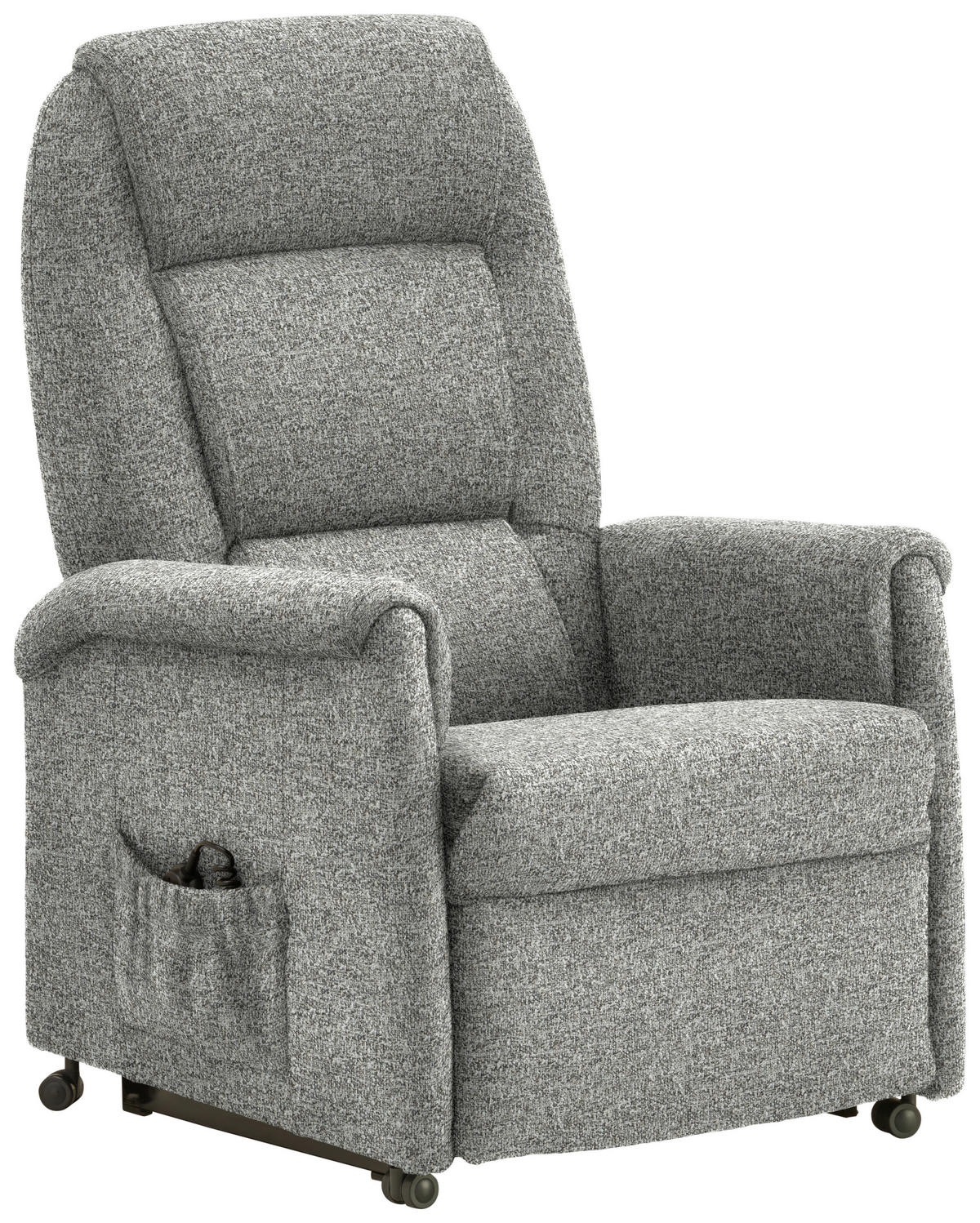 FERNSEHSESSEL in Flachgewebe Hellgrau  - Hellgrau/Schwarz, KONVENTIONELL, Kunststoff/Textil (69/105/82cm) - Himolla