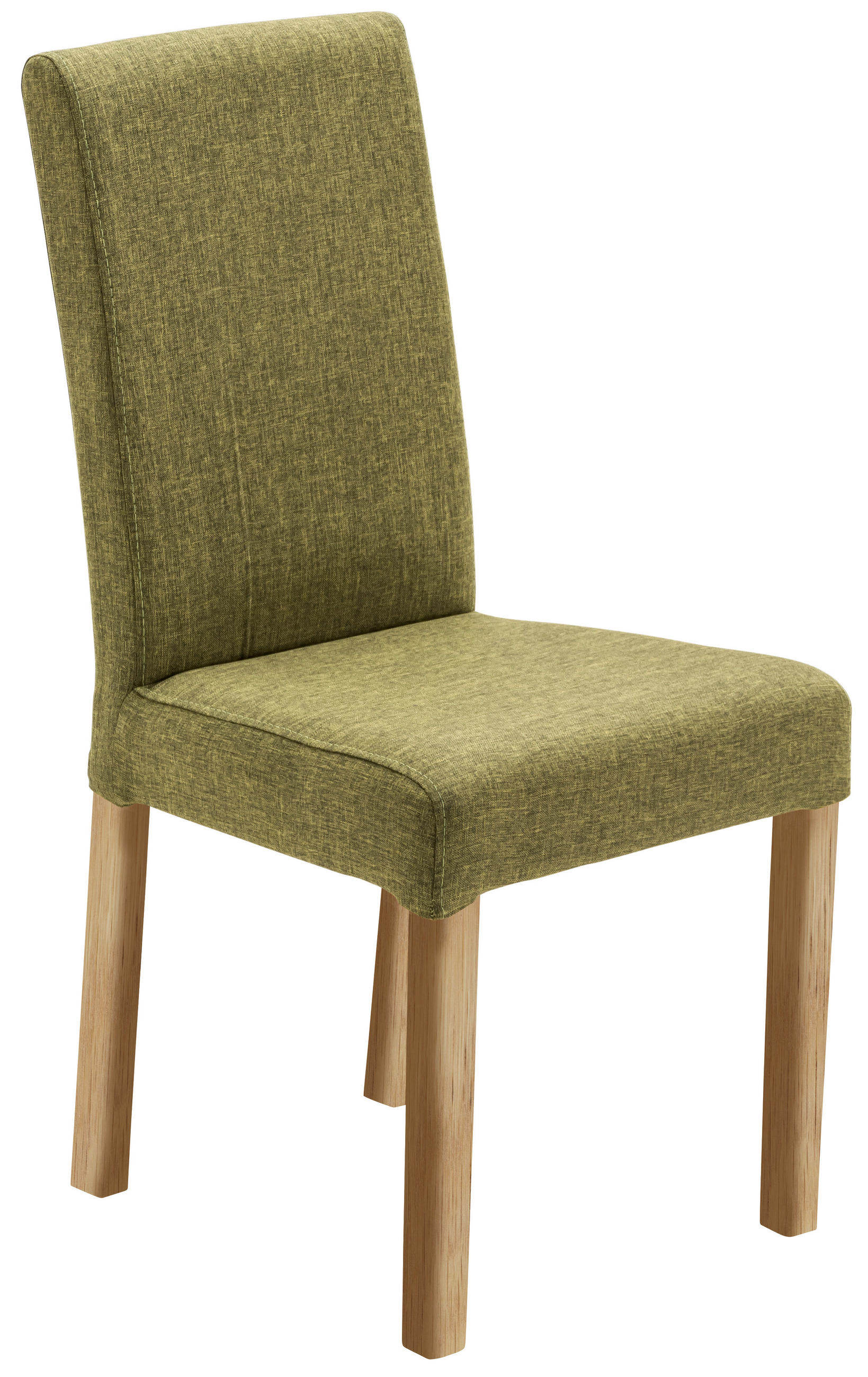 STUHL  in Webstoff Textil  - Eichefarben/Olivgrün, KONVENTIONELL, Holz/Textil (44/92/57cm) - Carryhome