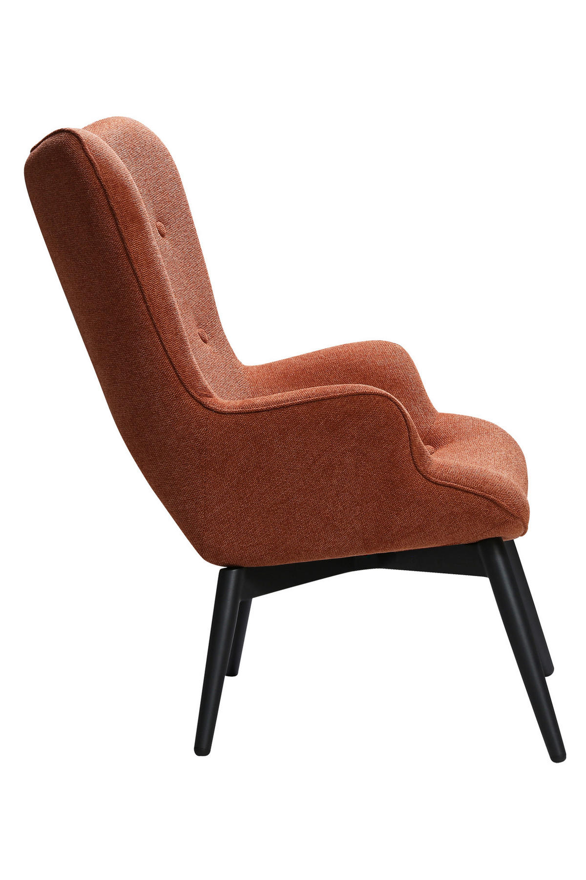 SESSEL in Struktur Kupferfarben  - Schwarz/Kupferfarben, MODERN, Textil/Metall (80/92/99cm) - Livetastic