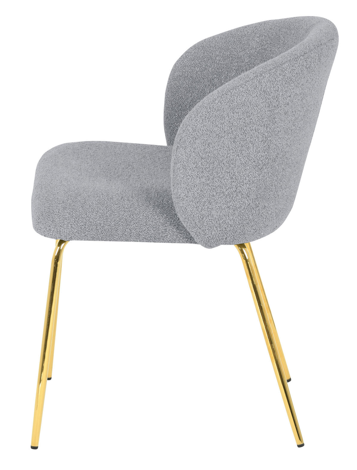 STOLICA  siva       - siva/zlatna, Moderno, drvo/metal (56/78/58cm) - Mömax