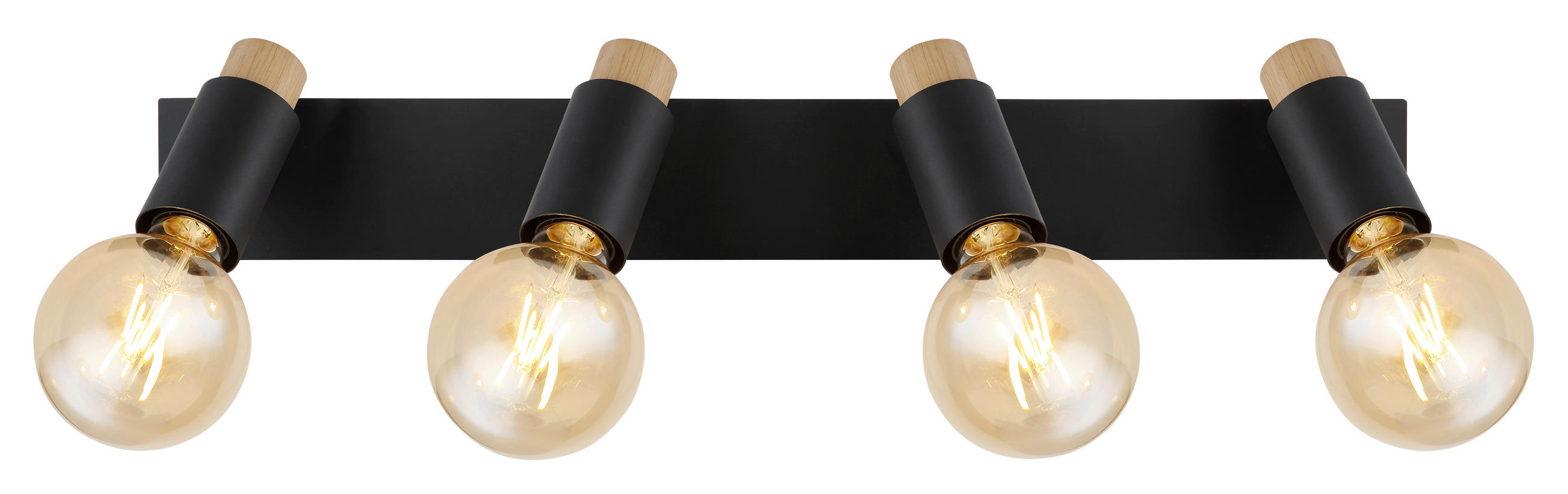 STRAHLER 65,5/8/14,5 cm   - Dunkelbraun/Schwarz, Design, Holz/Metall (65,5/8/14,5cm) - Globo