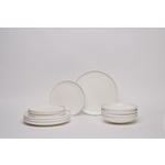 KOMBISERVICE Vola 12-teilig  - Weiß, Design, Keramik - Novel