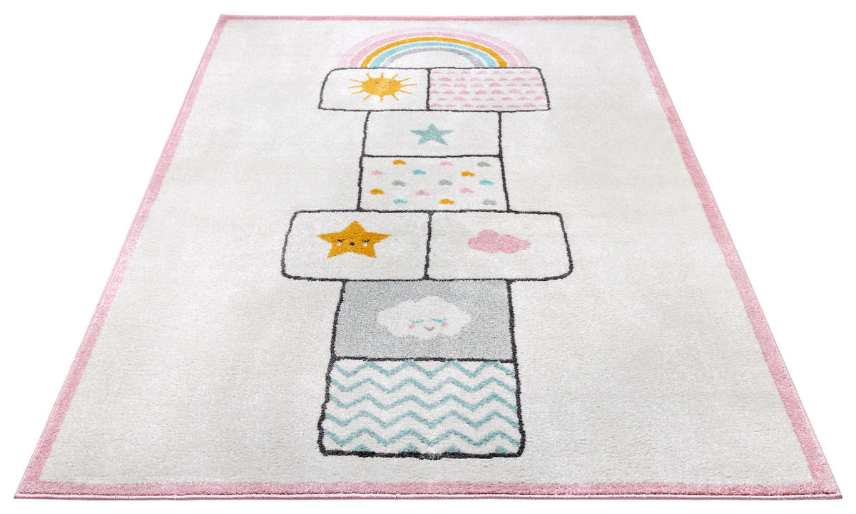 KINDERTEPPICH 120/170 cm Adventures  - Hellrosa/Creme, Design, Kunststoff/Textil (120/170cm)