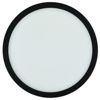 LED-DECKENLEUCHTE Space 30/1,7 cm   - Schwarz, KONVENTIONELL, Kunststoff (30/1,7cm)