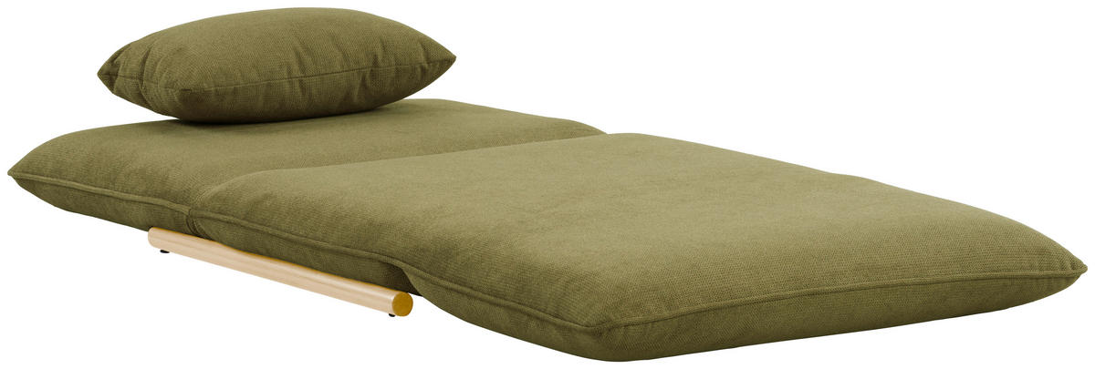 SESSEL in Samt Grün, Nussbaumfarben  - Nussbaumfarben/Grün, Design, Textil/Metall (93/97/80cm) - MID.YOU