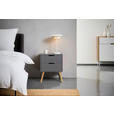 NACHTSCHRANK 40/60/30 cm Kiefer massiv  - Naturfarben/Grau, Design, Holz/Holzwerkstoff (40/60/30cm) - Xora