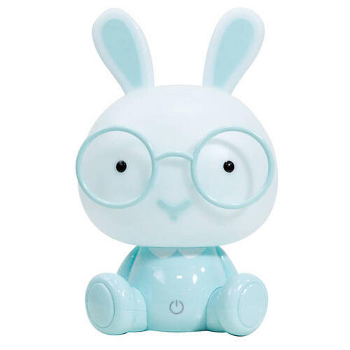 DĚTSKÁ STOLNÍ LAMPIČKA, 14/14/22 cm - světle modrá, Basics, plast (14/14/22cm)