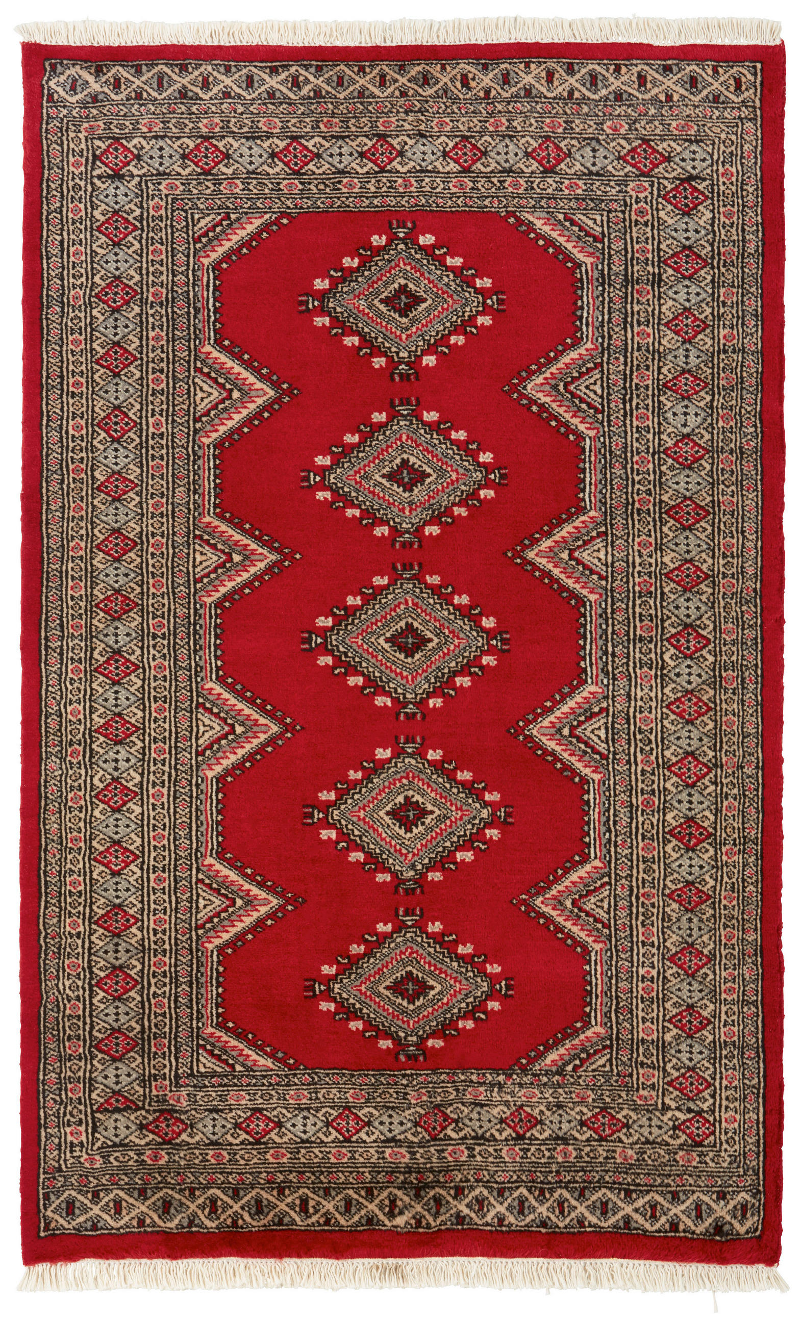 ORIENTTEPPICH 205/305 cm Jaldar Premium Rot Afghan Classic  - Rot, Lifestyle, Textil (205/305cm) - Cazaris