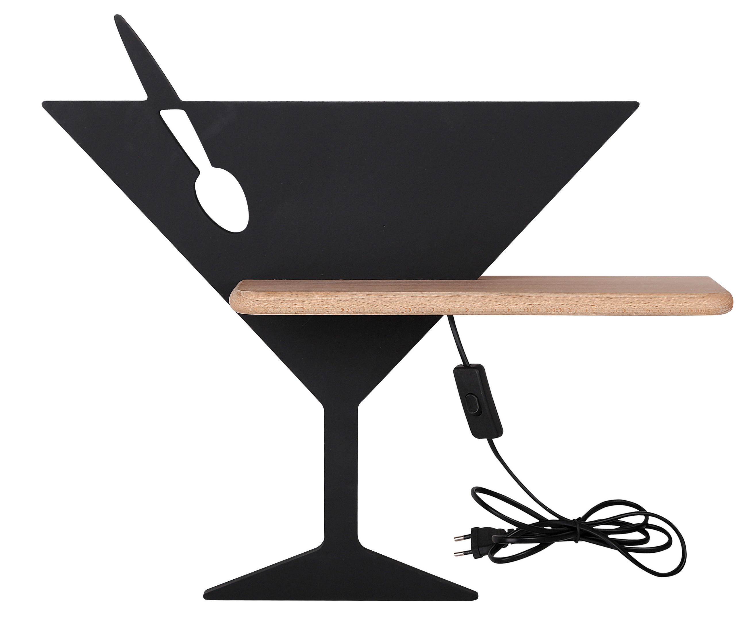 LED VÄGGLAMPA Piccolo 37.5/12/33 cm   - svart, Basics, metall/trämaterial (37.5/12/33cm)