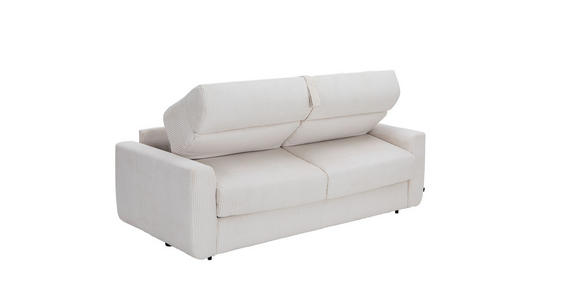 SCHLAFSOFA Cord Rot  - Rot/Schwarz, Design, Kunststoff/Textil (200/84/98cm) - Novel