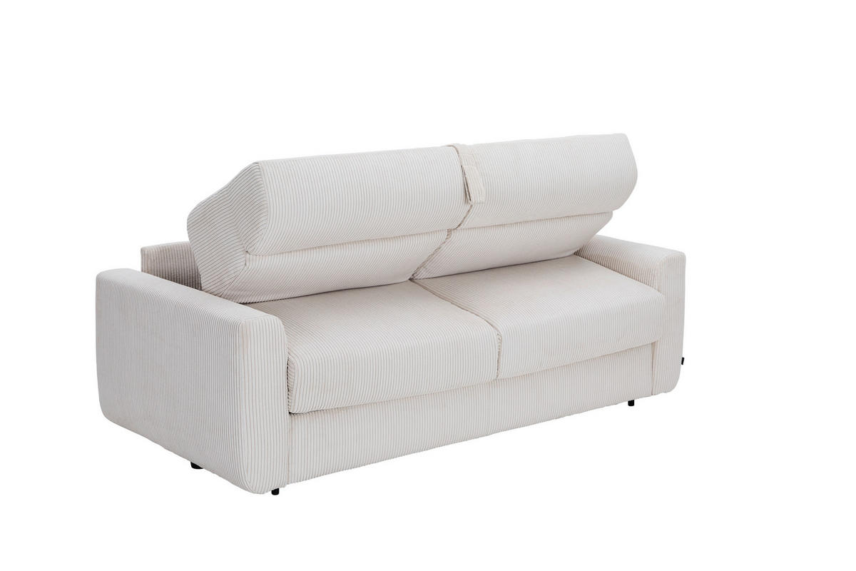 SCHLAFSOFA Cord Rot  - Rot/Schwarz, Design, Kunststoff/Textil (200/84/98cm) - Novel