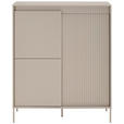 HIGHBOARD  102,8/123,2/40 cm  - Kaschmir, Trend, Holzwerkstoff/Metall (102,8/123,2/40cm) - Xora