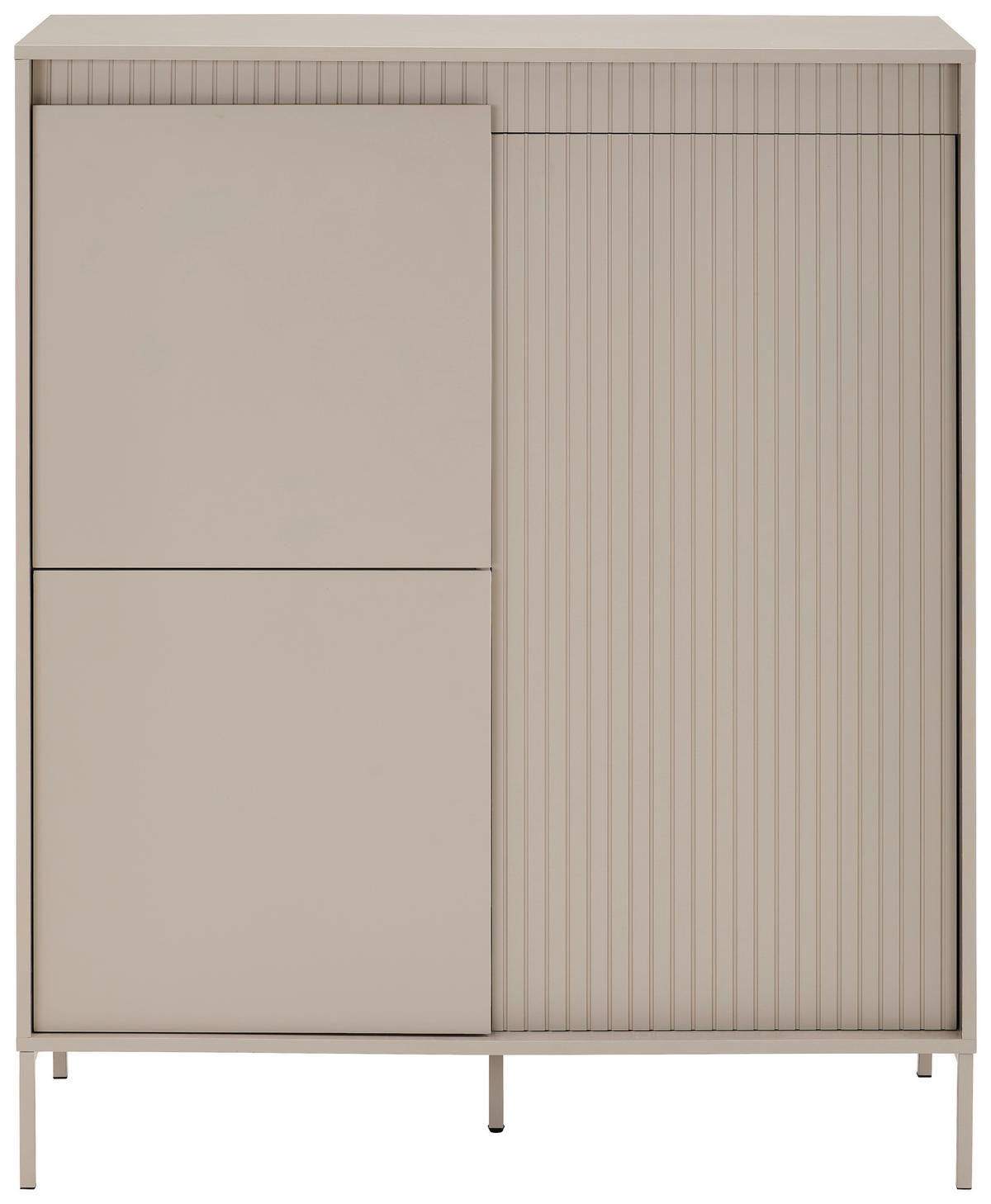 HÖG BYRÅ  i 102,8/123,2/40 cm  - kashmir, Trend, metall/trämaterial (102,8/123,2/40cm) - Xora