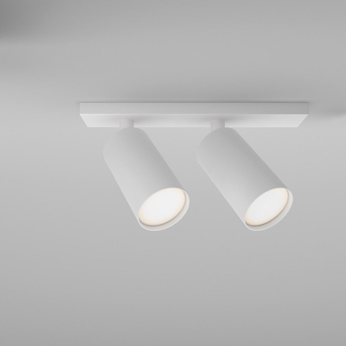 DECKENLEUCHTE    34,4/6/12 cm  - Weiss, Modern, Metall (34,4/6/12cm) - MAYTONI