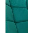 SCHAUKELSTUHL in Samt Grün, Schwarz  - Schwarz/Grün, Trend, Holz/Textil (96/89/68cm) - Xora