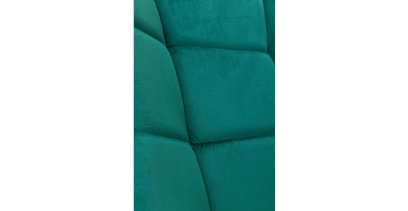 SCHAUKELSTUHL in Samt Grün, Schwarz - Schwarz/Grün, Trend, Holz/Textil (96/89/68cm) - Xora