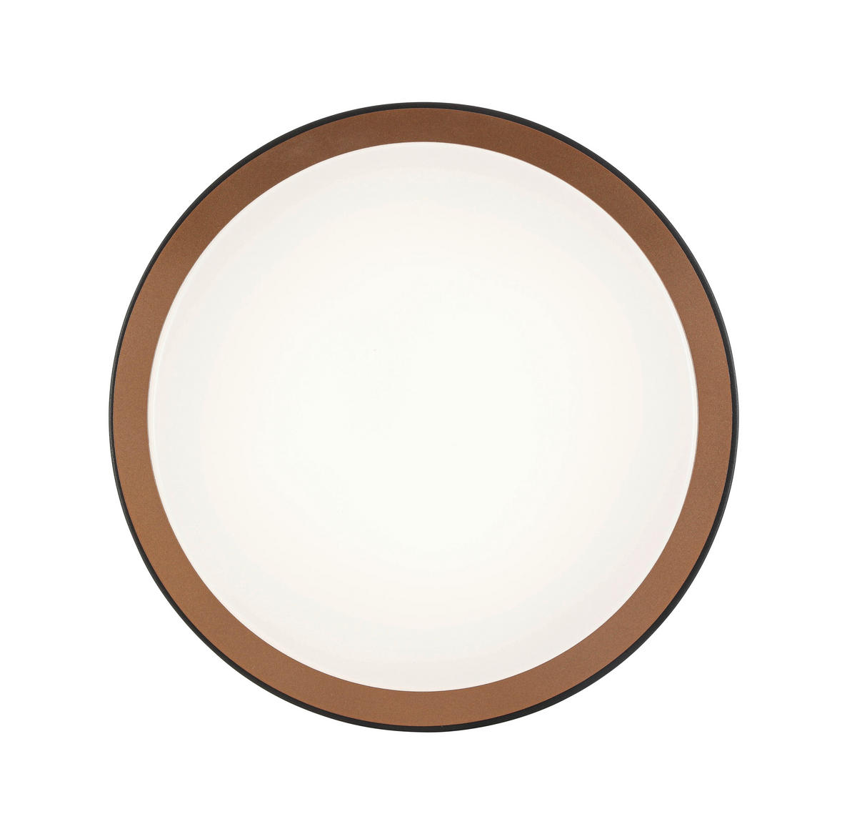 LED PLAFONJERA - bela/crna, Osnovno, metal/plastika (39/8cm) - Novel