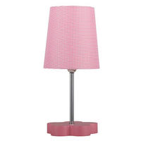 TISCHLEUCHTE 14/14/32 cm   - Pink, Trend, Holzwerkstoff/Textil (14/14/32cm)
