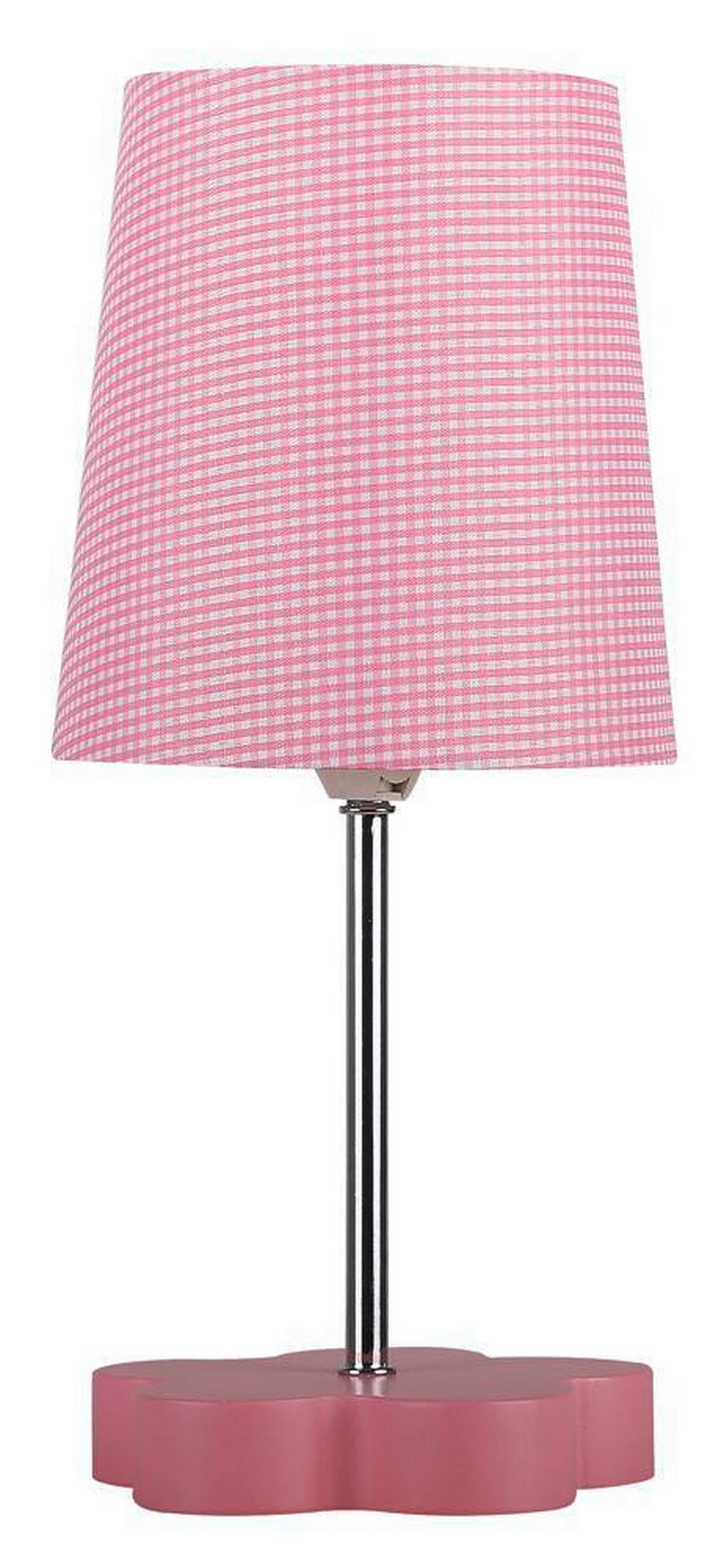 TISCHLEUCHTE 14/14/32 cm   - Pink, Trend, Holzwerkstoff/Textil (14/14/32cm)