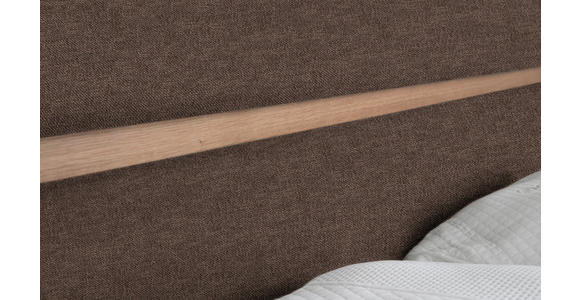 BOXSPRINGBETT 180/200 cm  in Braun  - Eichefarben/Braun, Natur, Holz/Textil (180/200cm) - Linea Natura