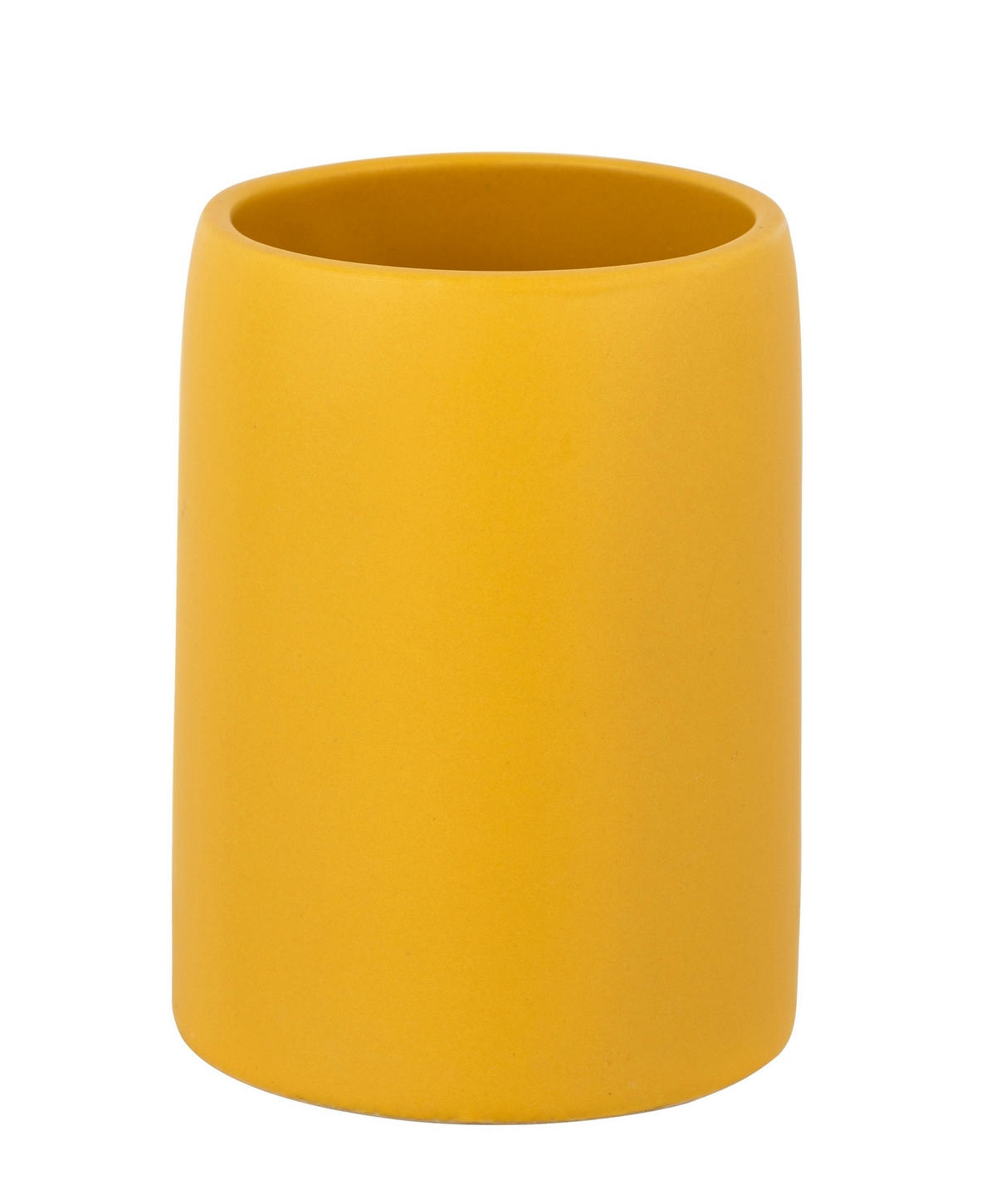 ZAHNPUTZBECHER FUNO  - Gelb, KONVENTIONELL, Keramik (7,5/10,5/7,5cm) - Schöner Wohnen