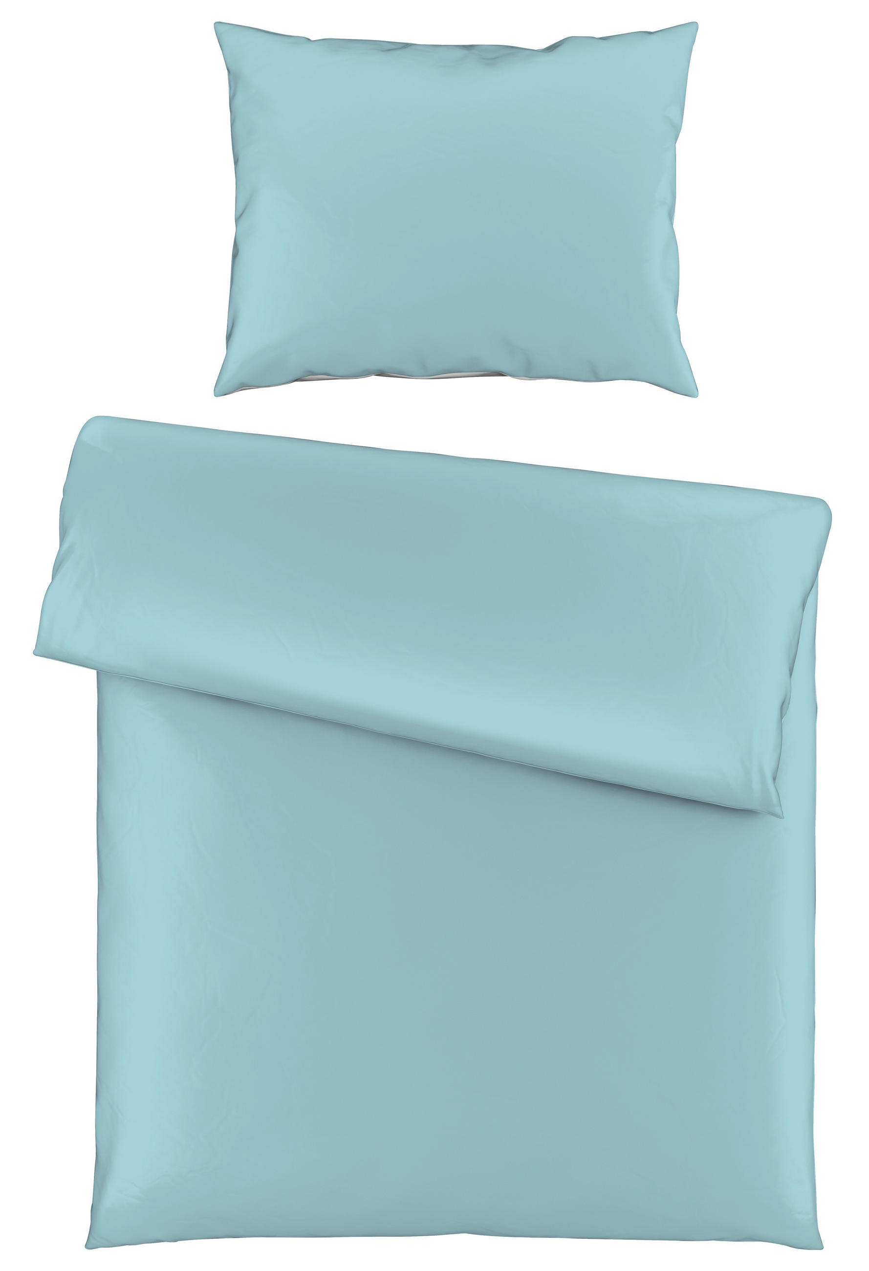 POSTELJNINA SENA 140/220 cm saten modra  - modra, Basics, tekstil (140/220cm) - Novel