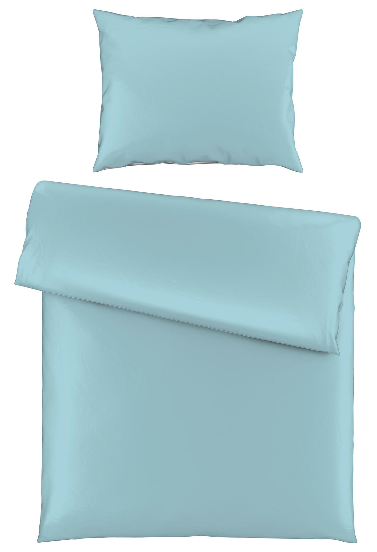 POSTELJNINA SENA 140/220 cm saten modra  - modra, Basics, tekstil (140/220cm) - Novel