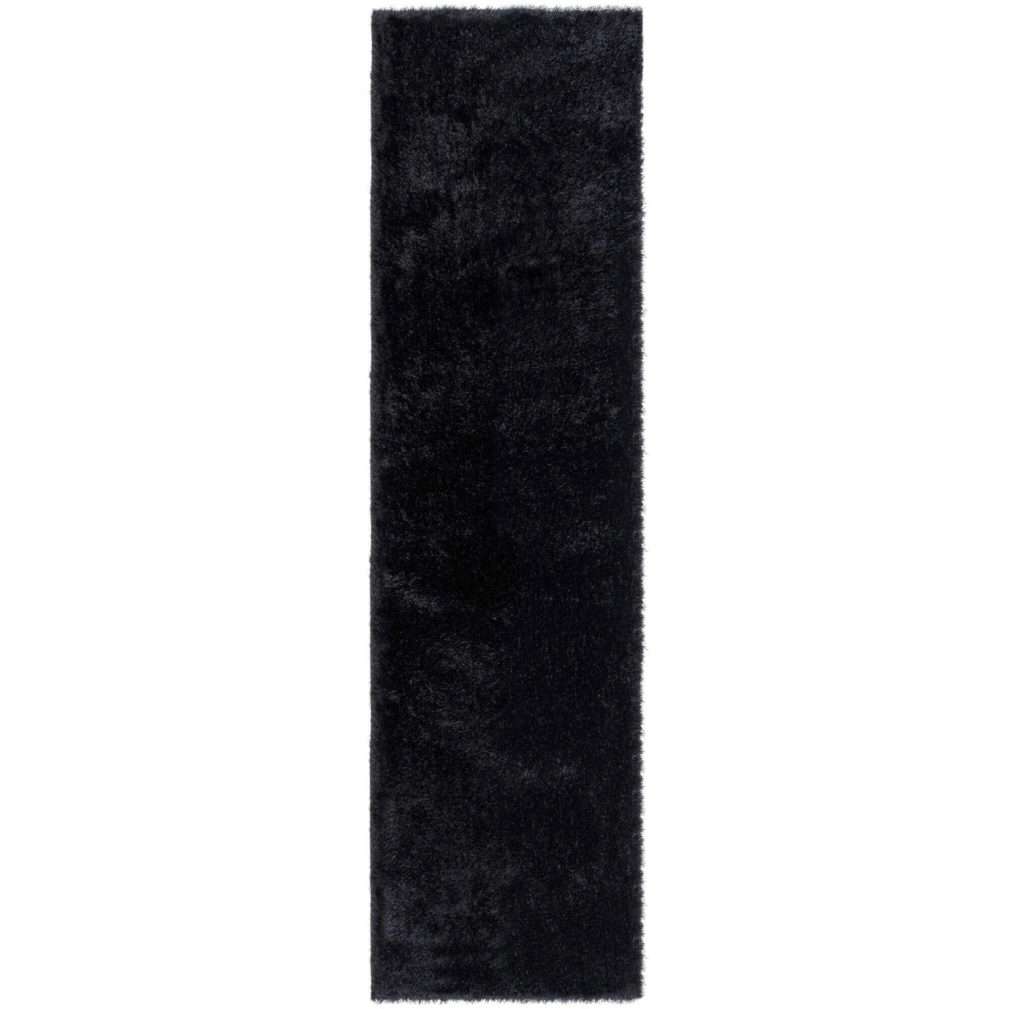 SHAGGY 60/230 cm Flair Rugs Schwarz  - Schwarz, Basics, Textil (60/230cm) - Xora