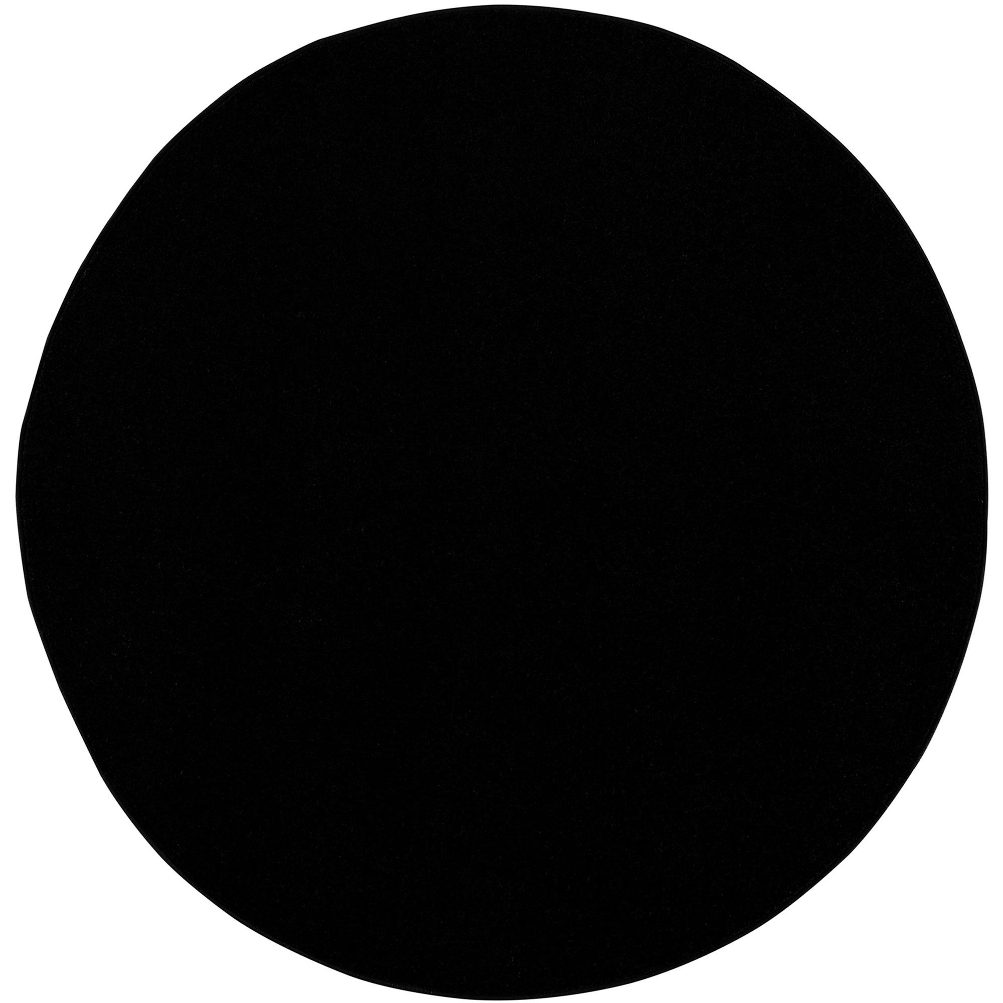 WEBTEPPICH 120 cm Uni Schwarz  - Schwarz, LIFESTYLE, Kunststoff/Textil (120cm) - Novel